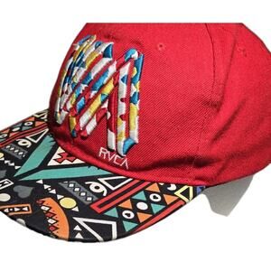 RVCA VA Hat Stitched Logo Colorful Skate Surf Snapback Culture Baseball Cap